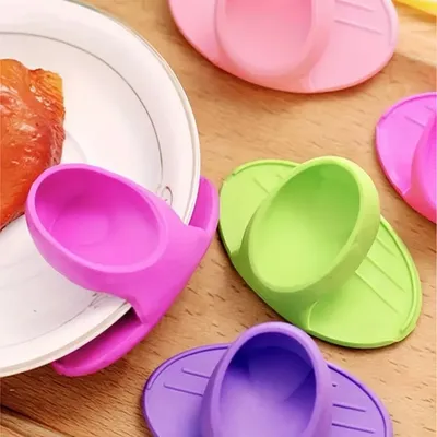 10/2PCS Silicone Insulated Finger Covers Oven Microwave Insulated Gloves High Temperature Resistant