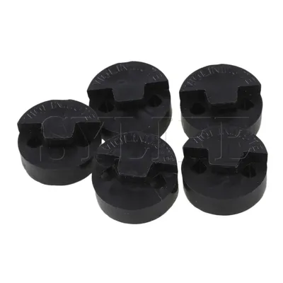 5x Black 3/4-4/4 Violin Sliding Mute Round Rubber Mutes