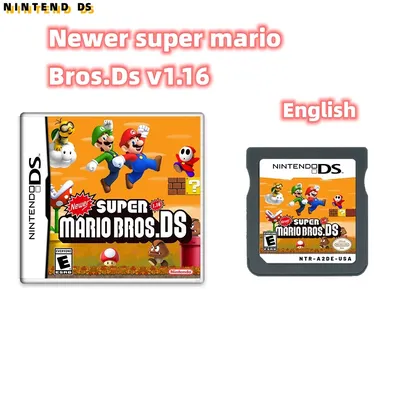 Newer Super Mario Bros. NDS Game Card Fan Art Cartridge US Version English The Best Gift