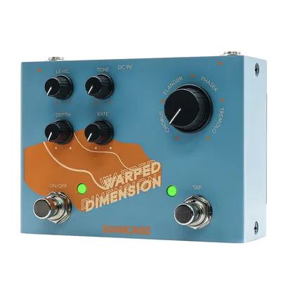 SONICAKE Warped Dimension Digital Modulation Guitar Effects Pedal 4 Mode of Chorus, Flanger, Phaser