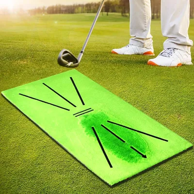Golf Training Mat Swing Track Practice Marking Pad Detection Batting Ball Trace Directional Mat