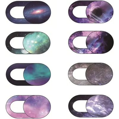 Starry Sky Pattern WebCam Camera Cover Laptop Stickers for Laptops Macbook Smart Phone Privacy