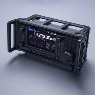 WINDCAMP IC-705 Case Carry Cage Radio Protector Case For IC-705 IC-905 CNC Mounting Bracket