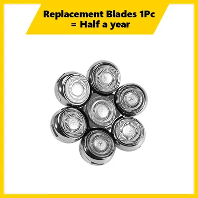 Replacement Cutter Head For Electric Shaver Razor For Men Beard Trimmer Wet and Dry 7D Floating
