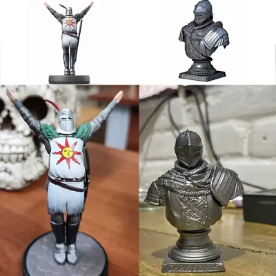 Dark Souls Solaire of Astora Figure Dark Souls Bust Statue Half-length Armor Scene Base Remake