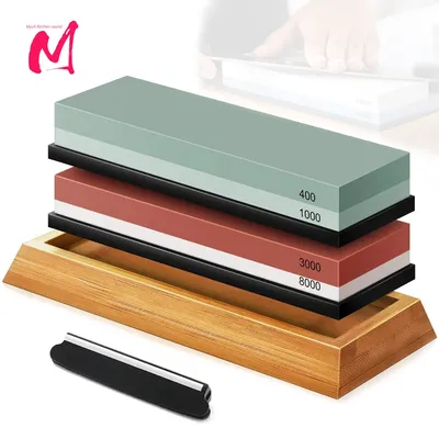 Sharpening Stone Knife Sharpener Professional Whetstone Dual Side Set Grinding Shapner Water