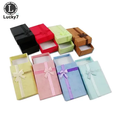 Wholesale Assorted Colors 108pcs/lot Jewelry Sets Display Box Necklace Earrings Ring Box Packaging