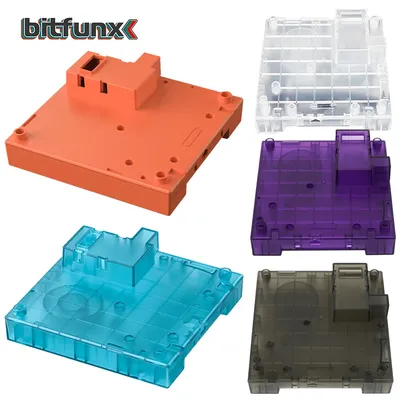 Bitfunx Translucent Base Case GC Replacement Game Shell for GBA Gameboy Player Dol-017 for NGC Game Console