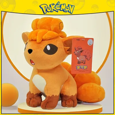 Pokemon Kawaii Vulpix Stuffed Toys Cartoon&Cute Six-tailed Fox Plush Dolls Throw Pillow Birthday