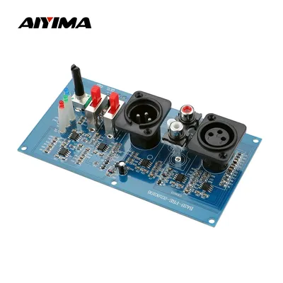 AIYIMA Subwoofer Amplifier Preamp XLR Caron Balanced RCA Input Phase Adjustable Preamplifier Satellite Speaker Output For Amp