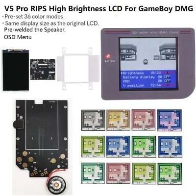 2024 GB DMG RIPS V5 Pro OSD Menu 36 Colorful Models With FRM Function Full Size IPS Backlight LCD