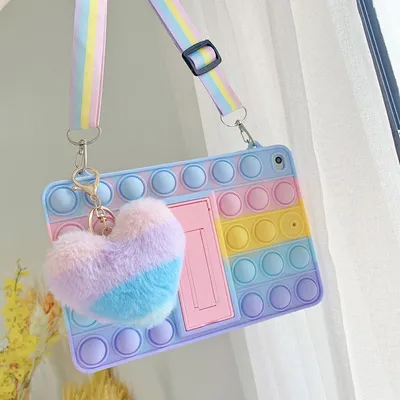 For iPad10.2" 8th 9th Gen Case Pop Push It Bubble kids Case for Ipad 9.7" 2018 Air5 10th Gen 10.9"
