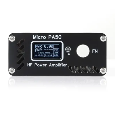 Micro PA50 /PA50 PLUS 50W 3.5MHz-28.5MHz Intelligent Shortwave HF Power Amplifier with Power / SWR
