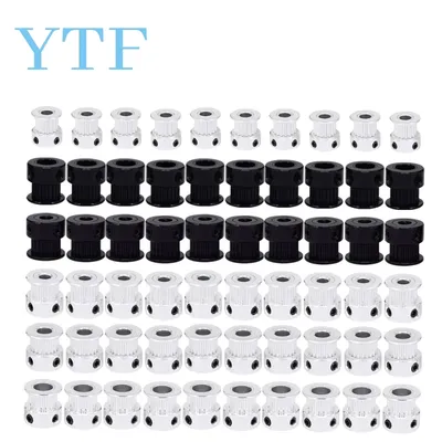 GT2 20 tooth Timing Pulley Aluminum 3D Printer Parts 2GT 20teeth Bore 5mm Width 6mm Part Synchronous