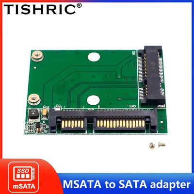 TISHRIC M.2 MSATA SSD To 2.5 SATA Adapter M2 Mini PCI SSD Converter Riser Card Module Board For PC