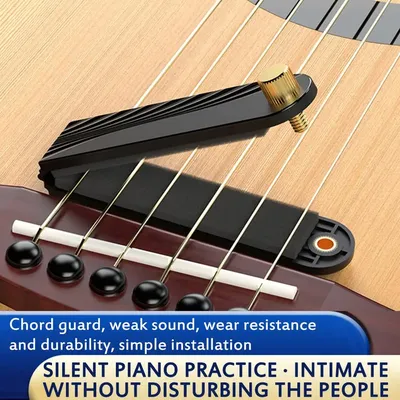 Practical Guitar Silencer Mute Pad Folk Guitar Home Practice Silencer Musical Instrument Accessory