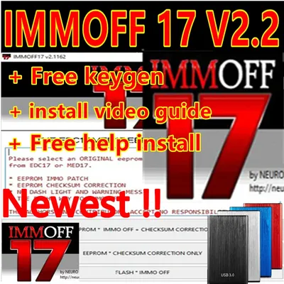 Newest Immo Off iMMOFF17 Software EDC17 Immo Off Ecu Program NEUROTUNING Immoff17 + free keygen+