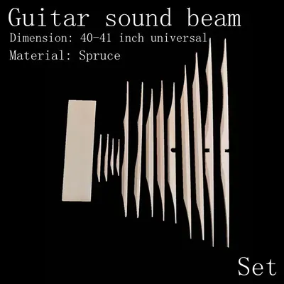 Spruce Brace Wood Kit for Classical guitar Acoustic Guitar Luthier Tool Material Shaped Braces for