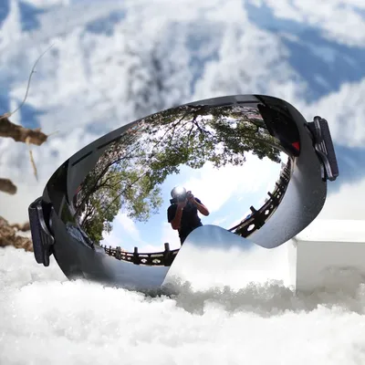 LIGHTWEIGHT Professional Ski Goggles Men UV400 Adult anti-fog Snowboard Skiing Glasses Women