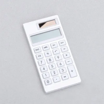 Mini 12 Bit Mute Calculator Student Stationery Ultra Thin Small Solar Calculator School & Office