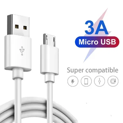 Micro USB Cable 3A Fast Charging Wire Mobile Phone Line USB Adapter Cable Cord For Samsung Xiaomi