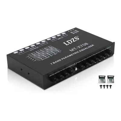 Professional 7 Band Car Equalizer Multifunctional Car Audio EQ Tuning Crossover Amplifier Parametric Equalizer Car Audio Equaliz