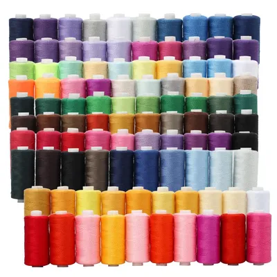 10 Colors/Set Yarn 402 100% Polyester Durabl 400 Yard Each Spool Sewing Thread Roll Machine Hand