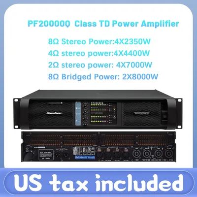 FP20000Q 4x7000W Professional Power Amplifier 4 Channels Audio DJ Subwoofer Preamplifier Class TD Line Array Speaker Amplifier