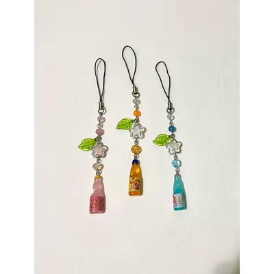 Cute Ramune Phone Charm Soda Bottle Y2K