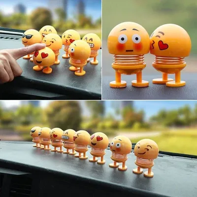 Creative Funny Shake Head Doll Small Ornaments Beautiful Indoor Doll Car Toys Car Decoration