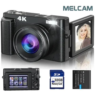 4K Digital Camera for Photography and Video Autofocus Anti-Shake, 48MP Vlogging Camera with SD Card,