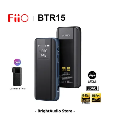 FiiO BTR15 Bluetooth 5.1 Receiver USB DAC AMP Hi-Res Headphone Amplifier 2* ES9219MQ DSD256 LDAC/aptX 3.5/4.4mm Output