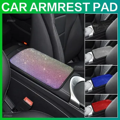 STONEGO Car interior car full diamond armrest cushion creative diamond-studded cushion protective