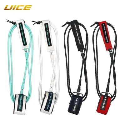 Surf Leash SUP Board Surf Leg Rope Surfboard Leash TPU Stainless Swivels Inflatable Paddle Board