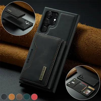 Luxury Magnetic Leather Wallet Case for Samsung Galaxy S24 S23 S20 S21 S22 Plus Note 20 Ultra Money