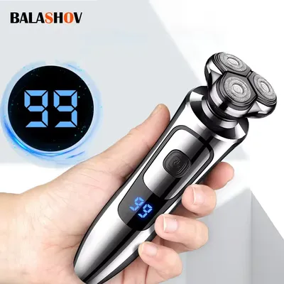 Electric Shaver Man Rechargeable Razor Shaving Knife Whisker Knife Household Portable Floating Three
