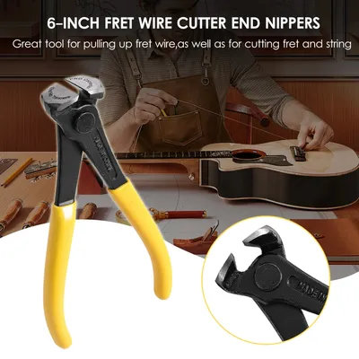 Muspor MX0361D 6-inch Fret Wire Cutter End Nippers Guitar Fret Wire End Cutting Pliers Nipper Puller