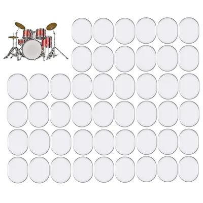 48 Pieces Drum Dampeners Drum Mute Pads Soft Silicone Drums Silencer for Drums Tone Control