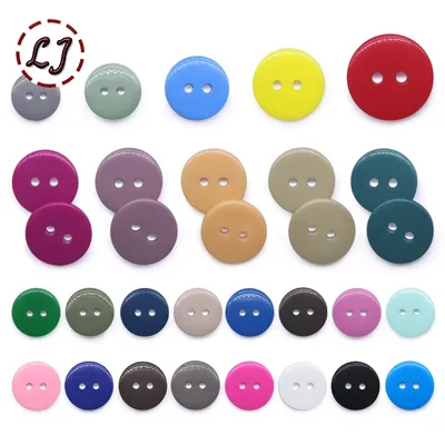 New 100pcs Resin Kids Sewing Buttons For Chindren Clothes Garment Handmade DIY Accessories
