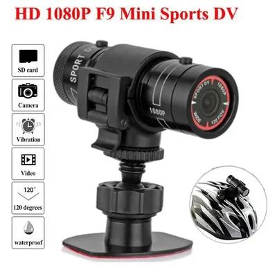 F9 Action Camera HD 1080P Bike Motorcycle Helmet Camera Outdoor Sport DV Video DVR Audio Recorder