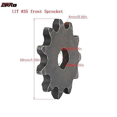 Front motor #35 sprocket 11T teeth for H-shape Motor Mini ATV Electric Scooter Motorbike Go Kart