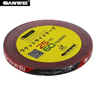 1cm*25M Original SANWEI Table Tennis Racket Edge Tape Side Protector Ping Pong Bat Protection Tape