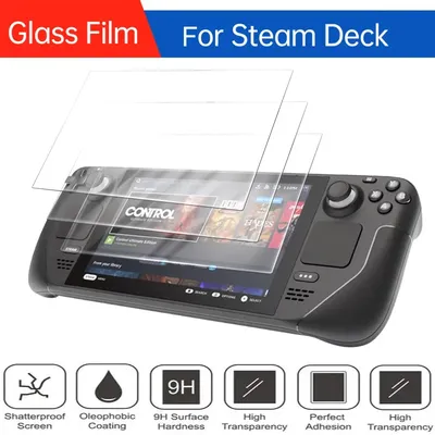 Anti-Scratch Screen Protector Guard Film For Valve Steam Deck Game Console 9H Premium Tempered Glass For Steam Deck Accessories