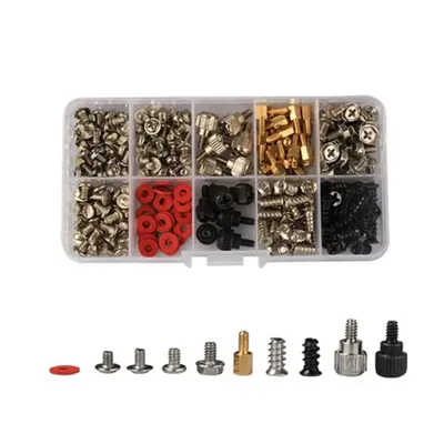 228PCS/box Hard Disk DIY Motherboard PC Personal Computer Assemble Case Fan Hand Screw Bolt Standoff