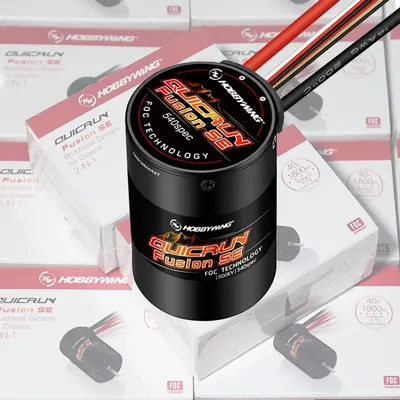 Hobbywing Quicrun Fusion Se 40a 1800kv 1200kv Combined Motor Esc For 1/10 1/8 Rc Model Car Crawler