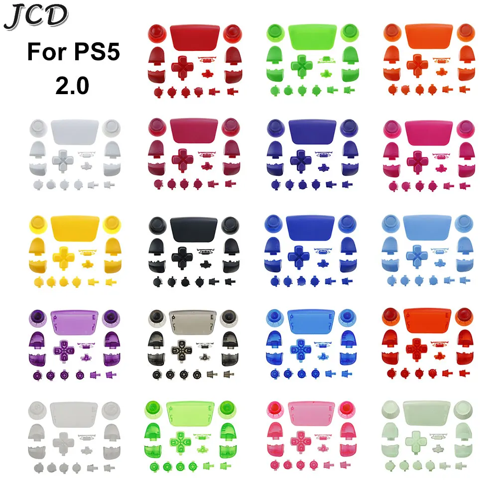 JCD Replacement DIY Button For PS5 2.0 BDM-020 Controller Thumb Sticks Trigger Keys Touch Panel Kits For PS5 V2 Accessories