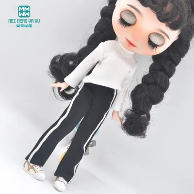 2021 NEW 28-30cm Blyth clothes Azone OB22 OB24 Toys doll accessories Turtleneck sweater, sweatpants,
