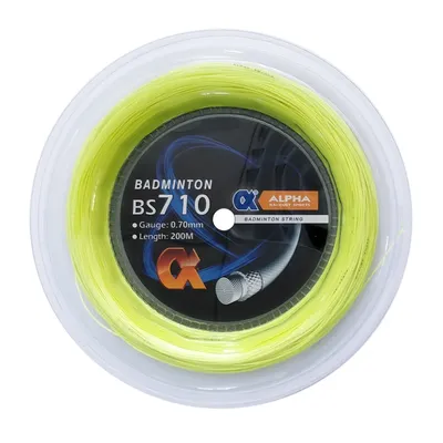 Alpha Badminton String 200m Reels 0.70mm Training Ball Net 28 Pounds Machine Stringing Ball Line Net