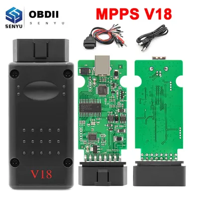 MPPS V18 ECU Chip Tuning Interface Auto OBD 2 OBD2 For EDC15 EDC16 EDC17 Multi-Language CAN ECU