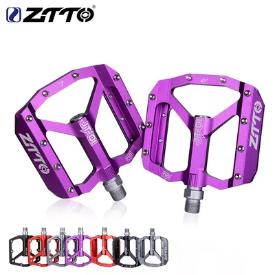 ZTTO MTB Cycling Pedals DU Sealed Bearing Ultralight Aluminum Alloy Footboard Anti-Slip Bicycle